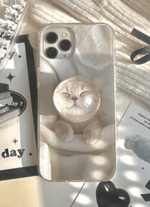 이불덮은 고양이 반구 스마트톡 젤리 투명 아이폰케이스 갤럭시폰케이스
